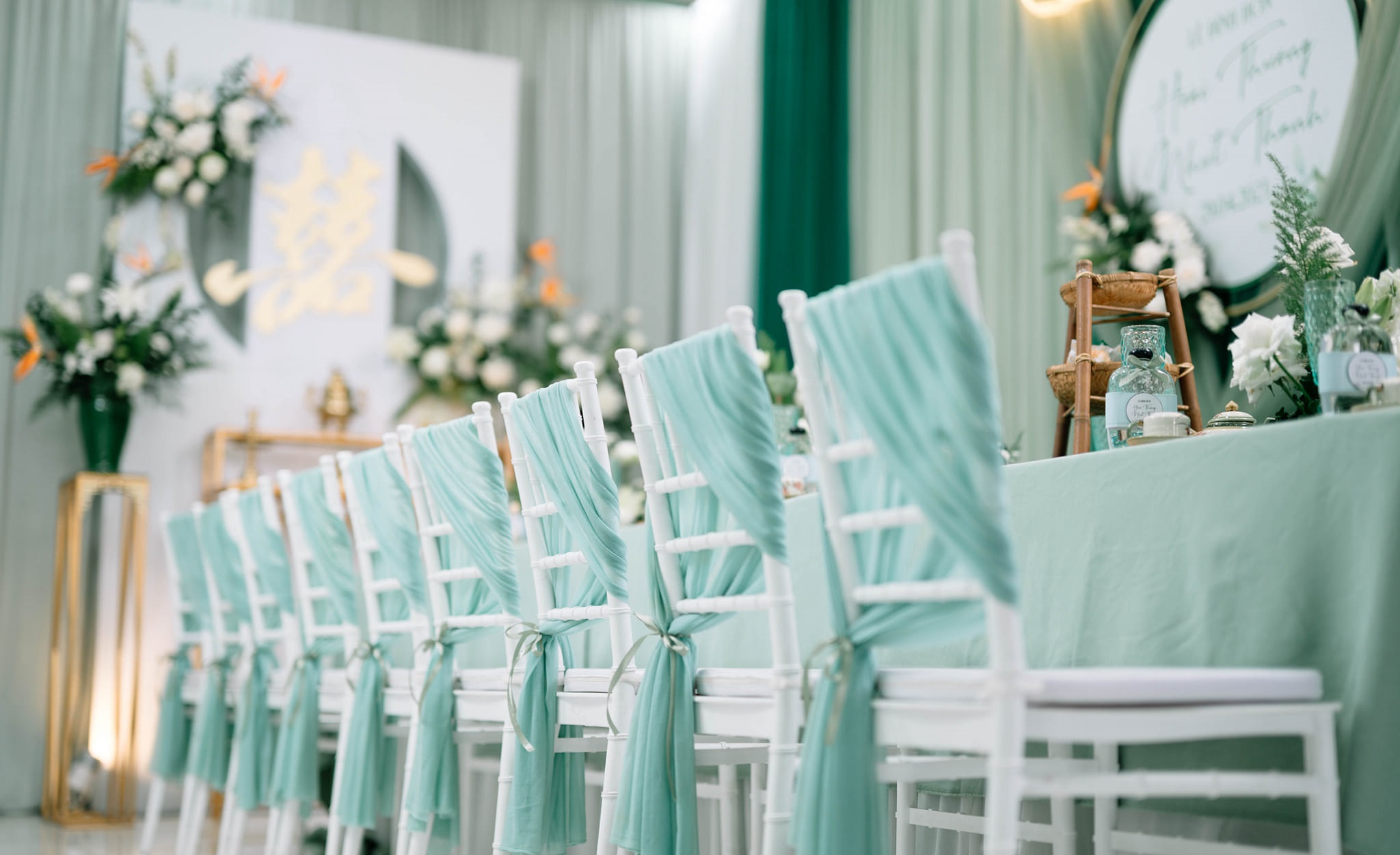 Backdrop Gia Tiên Sắc Xanh 1